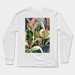 Modern Ficus Elastica Long Sleeve T-Shirt